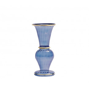 Trumpet Blue Bud Vase