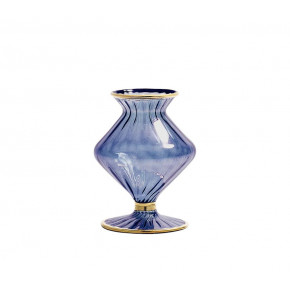 Scallop Blue Bud Vase