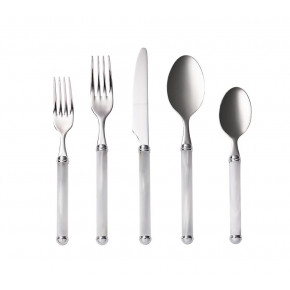 Mirage 5-Piece Place Setting White/Silver