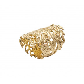 Coral Cuff Napkin Ring in Gold