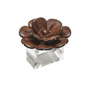 Begonia Brown/Gold Napkin Ring