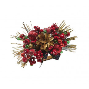 Holly And Sprig Red/Green/Gold Napkin Ring