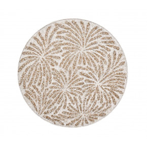 Fireworks Placemat in White, Gold & Silver