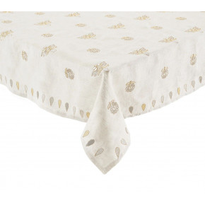 Lima 53x110 Natural/Gold/Silver Tablecloth