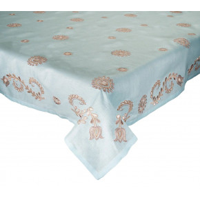 Nouveau 54" x 110" Tablecloth in Sky & Natural