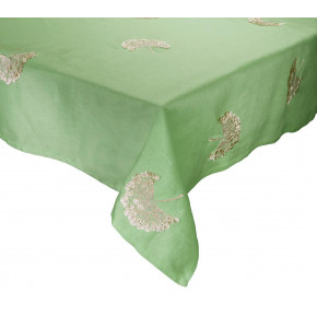 Palm Fringe 54" x 110" Tablecloth in Green & Natural