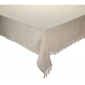 Fringe 50"X110" Natural/Silver Tablecloth