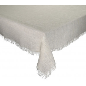 Fringe Tablecloth White/Gold