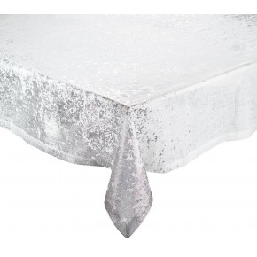 Metafoil Tablecloth in White & Silver