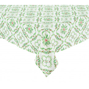 Laurel 54x110 White/Green Tablecloth