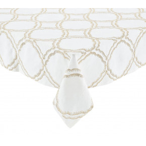 Daydream 52x110 White/Gold/Silver Tablecloth