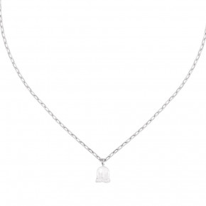 Muguet Necklace 1 Clear Crystal, Silver