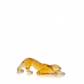 Zeila Panther Sculpture Small Amber