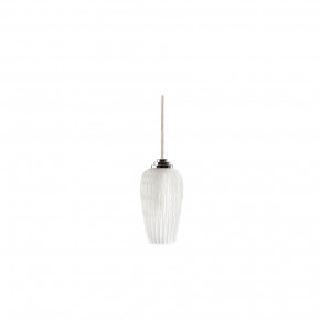 Plumes Ceiling Lamp, Clear Crystal, Chrome Finish