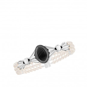 La Flûte Enchantée Bracelet, White Gold, Crystal, Diamonds, Pearls, Agate Onyx (Special Order)