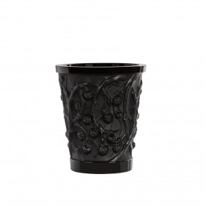Mures Medium Vase, Black Crystal