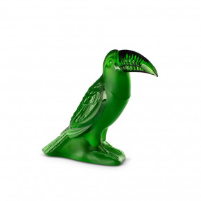 Toucan Sculpture, Amazon Green Crystal