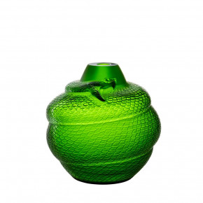 Serpent Vase, Green Amazon Crystal