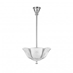 Ginkgo Ceiling Lamp, Clear Crystal, Nickel Finish
