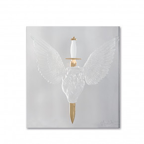 Eternal Prayer Panel, Limited Edition (50 Pieces), Clear Crystal And Gold Stamped (Special Order)