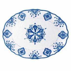 Moroccan Blue Melamine 16" Oval Platter