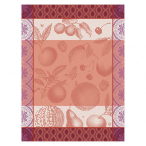 Arriere-Pays Pink Tea Towel 24" x 31"
