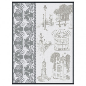 Carnet De Paris Bitume Tea Towel 24" x 31"
