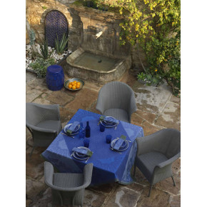 Jardin D'Orient Blue Tablecloth 47" x 47"