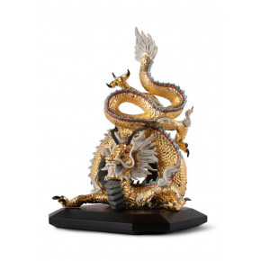 Protective Dragon Sculpture Gold Special Edition Limited Edition (Special Order)