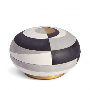 Cubisme Round Box Large 9x6" - 23 x 15cm