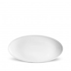 Corde White Oval Platter Small 14x7"