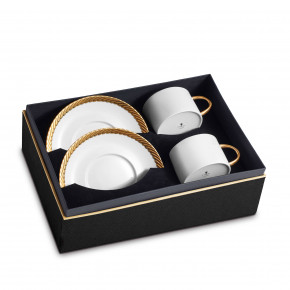 Corde Gold Tea Cup + Saucer (Gift Box of 2)