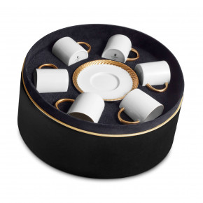 Corde Gold Espresso Cup + Saucer (Gift Box of 6)
