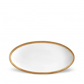 Corde Gold Oval Platter Small 14x7"