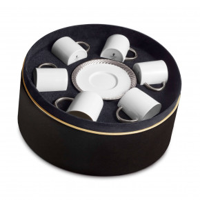 Corde Platinum Espresso Cup + Saucer (Gift Box of 6)