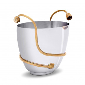 Deco Leaves Champagne Bucket 11.5x7.5 x 8.5"