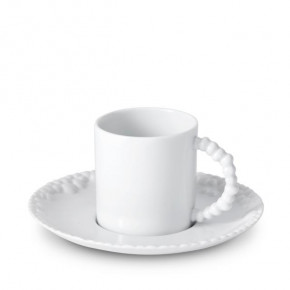  + Haas Mojave White  Espresso Cup + Saucer 4oz - 11cl