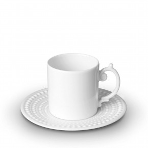 Perlee White Espresso Cup + Saucer 4oz - 11cl