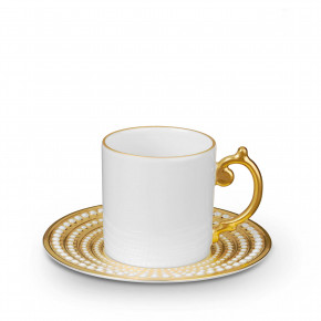 Perlee Gold Espresso Cup + Saucer 4oz - 11cl