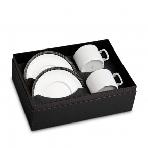 Soie Tressee Black Tea Cup + Saucer (Gift Box of 2)