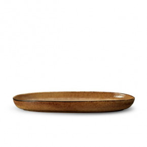 Terra Leather Oval Platter Medium 16x7.5 x 2"