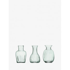 Mia Mini Vase Trio Height 4.25 in Recycled/Part Optic x 3
