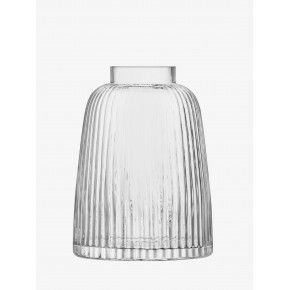 Pleat Vase Height 10.25 in Clear