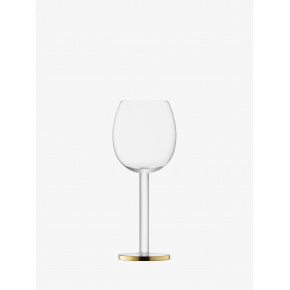 Luca Wine Glass 10 oz Gold, Set of 2