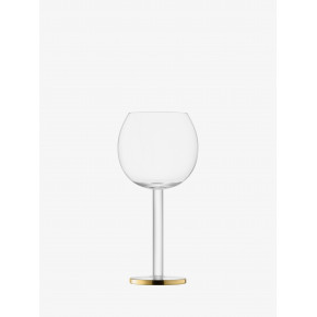 Luca Wine Goblet 11 oz Gold, Set of 2