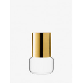 Aurum Vase Height 6.75 in Clear/Gold