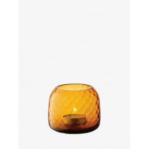 Dapple Tealight Holder/Vase Height 2.75 in Sun Amber