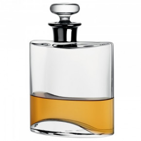 Flask Decanter 27 oz Clear/Platinum Neck