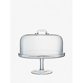 Serve Cake Stand & Dome Round 13.5 in /Round 12.5 in Clear