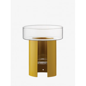 Terrazza Planter Height 8.75 in Round 7.5 in Clear/Mustard Yellow